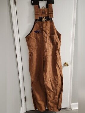 Berne Workwear Canvas Bib Overalls With Quilted Lining, Size XL (48/50) Reg